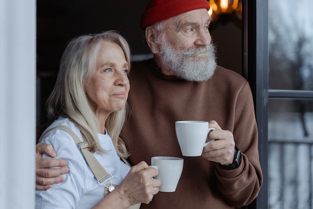 couple standing together