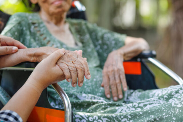 elder in wheelchair