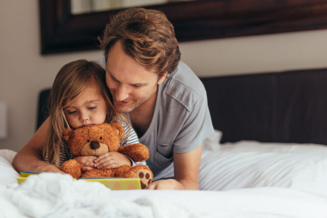 father daughter teddy bear